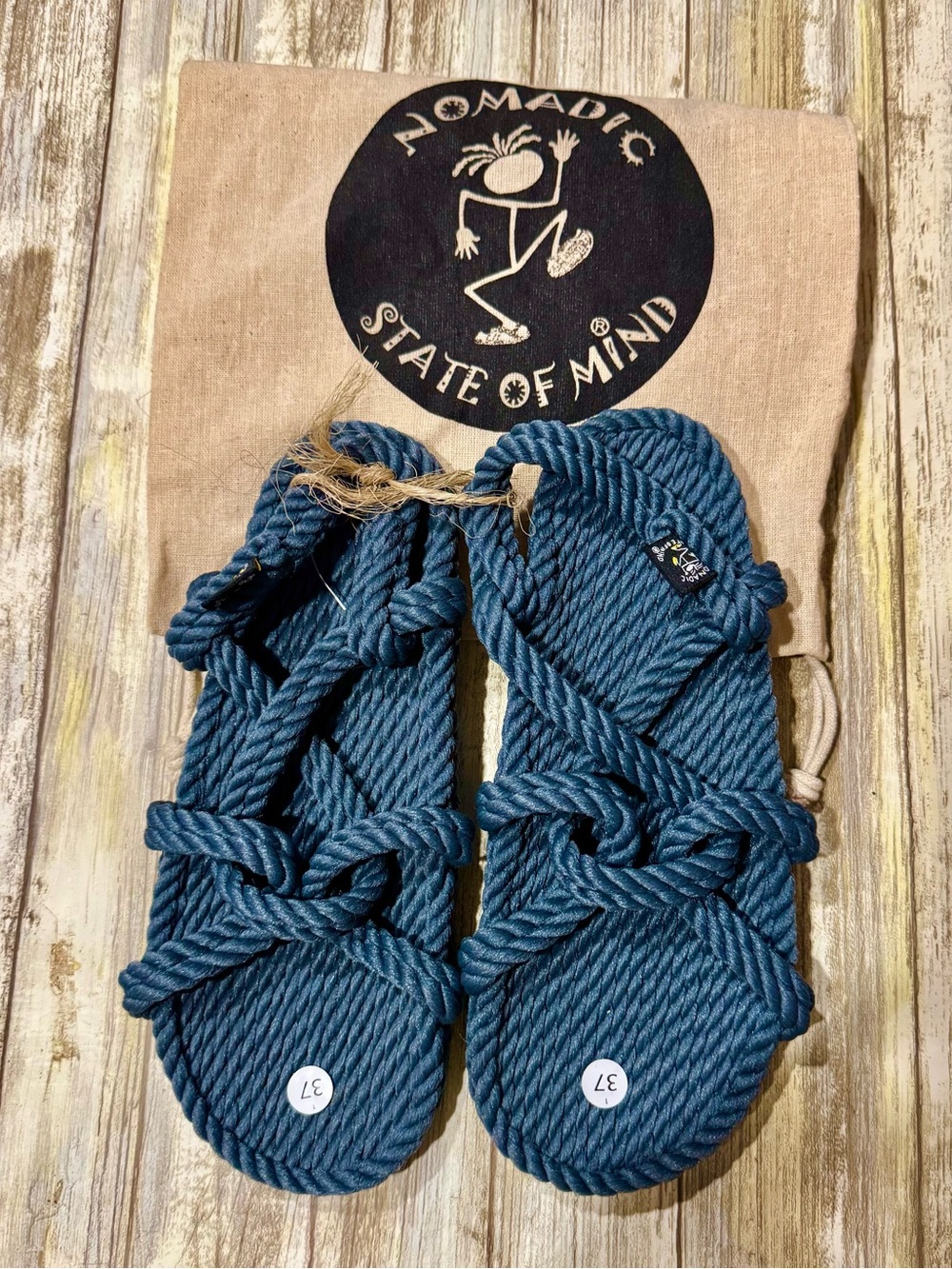 State of Mind Kids Blue or Burgandy Rope Sandals